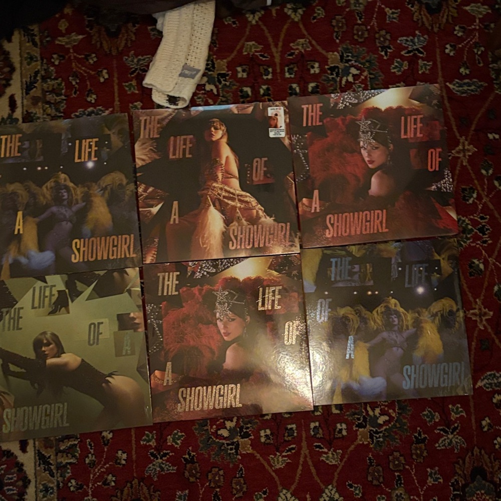 Taylor Swift Vinyl Records - Red and Black Covers